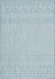 Safavieh Courtyard CY823553512 Ivory and Aqua