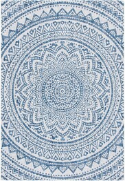 Safavieh Courtyard CY873453412 Ivory and Navy