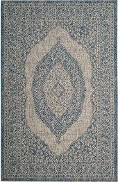 Safavieh Courtyard CY875136812 Light Grey and Blue