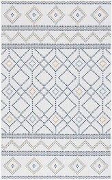 Safavieh Courtyard CY968153455 Ivory and Navy Yellow