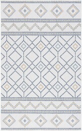 Safavieh Courtyard CY968153455 Ivory and Navy Yellow
