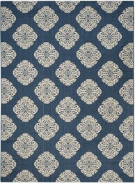 Safavieh Courtyard CYW2432A Navy and Beige
