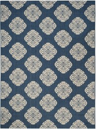 Safavieh Courtyard CYW2432A Navy and Beige