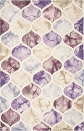 Safavieh Dip Dye DDY303V Purple and Ivory