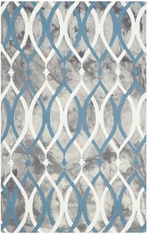 Safavieh Dip Dyed DDY534J Grey and Ivory Blue