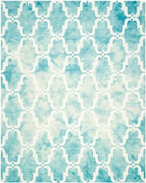 Safavieh Dip Dye DDY536D Turquoise and Ivory