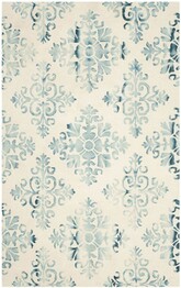 Safavieh Dip Dye DDY720Q Ivory and Light Blue