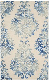 Safavieh Dip Dye DDY780A Ivory and Blue