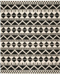 Safavieh Dhurries DHU110A Black and Ivory