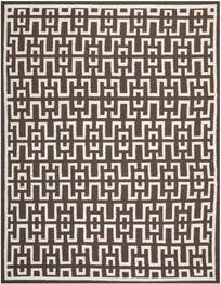 Safavieh Dhurries DHU621C Chocolate and Ivory