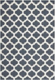 Safavieh Dhurries DHU623B Blue and Ivory
