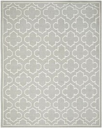 Safavieh Dhurries DHU625B Grey and Ivory