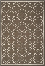 Safavieh Dhurries DHU625C Brown and Ivory