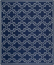 Safavieh Dhurries DHU625D Navy and Ivory