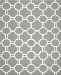 Safavieh Dhurries DHU636B Grey and Ivory