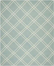 Safavieh Dhurries DHU638C Light Blue and Ivory