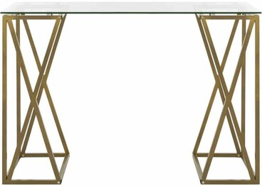 THERESA GLASS TOP DESK
