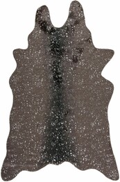 Safavieh Faux Cow Hide FCH206H Dark Grey and Silver