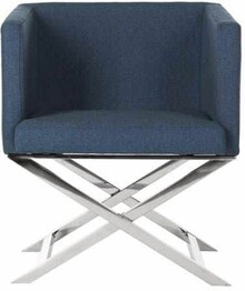 Celine Chrome Cross Leg Chair