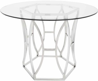SHAW GLASS TOP DINING TABLE