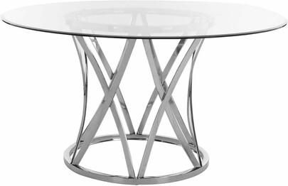 KYRIE 54" GLASS DINING TABLE