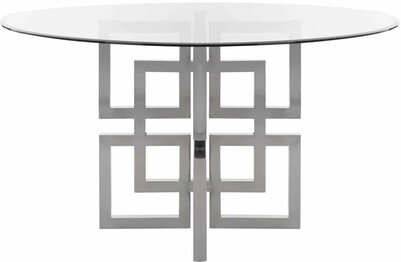 HARLAN GLASS TOP DINING TABLE