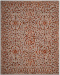 Safavieh Glamour GLM516G Grey and Rust