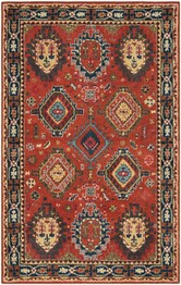 Safavieh Heritage HG427P Rust and Navy