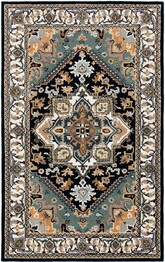 Safavieh Heritage HG625N Navy and Ivory