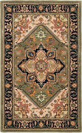 Safavieh Heritage HG625Y Green and Light Brown