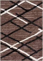 Safavieh HiLo Shag HLS206T Brown and Ivory Charcoal