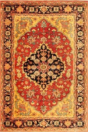 Safavieh Heriz HRZ101A Red and Multi