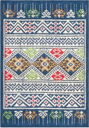 Safavieh Journey JNY167M Blue and Ivory