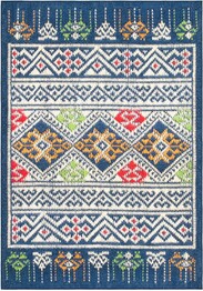 Safavieh Journey JNY167M Blue and Ivory