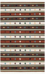 Safavieh Kilim KLM710A Ivory and Rust