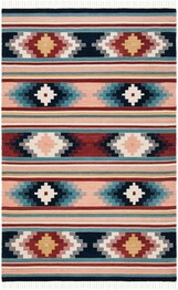 Safavieh Kilim KLM713U Light Pink and Blue