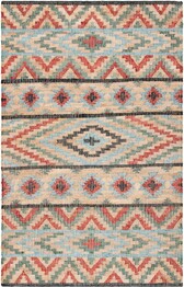 Safavieh Kilim KLM758Q Natural and Red