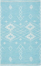 Safavieh Kilim KLM851K Teal and Ivory