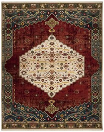 Safavieh Kashan KSN300B Ivory and Blue