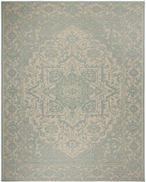 Safavieh Linden LND139L Cream and Aqua