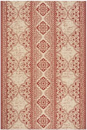 Safavieh Linden LND174Q Red and Creme