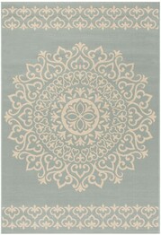 Safavieh Linden LND183L Cream and Aqua