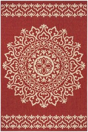 Safavieh Linden LND183Q Red and Creme