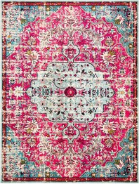 Safavieh Madison MAD447R Fuchsia and Teal