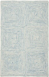 Safavieh Metro MET454L Light Blue and Ivory