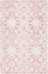 Safavieh Metro MET987U Dark Pink and Ivory