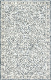 Safavieh MicroLoop MLP510M Blue and Ivory