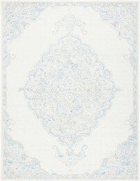 Safavieh MicroLoop MLP516A Ivory and Blue