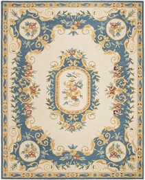 Safavieh MicroLoop MLP601A Cream and Blue