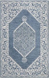 Safavieh MicroLoop MLP605M Blue and Ivory